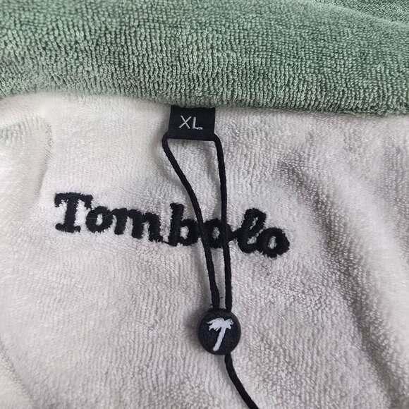 Tombolo Men's XL White Terrycloth Tennis-Inspired Polo Shirt - Picture 4 of 10